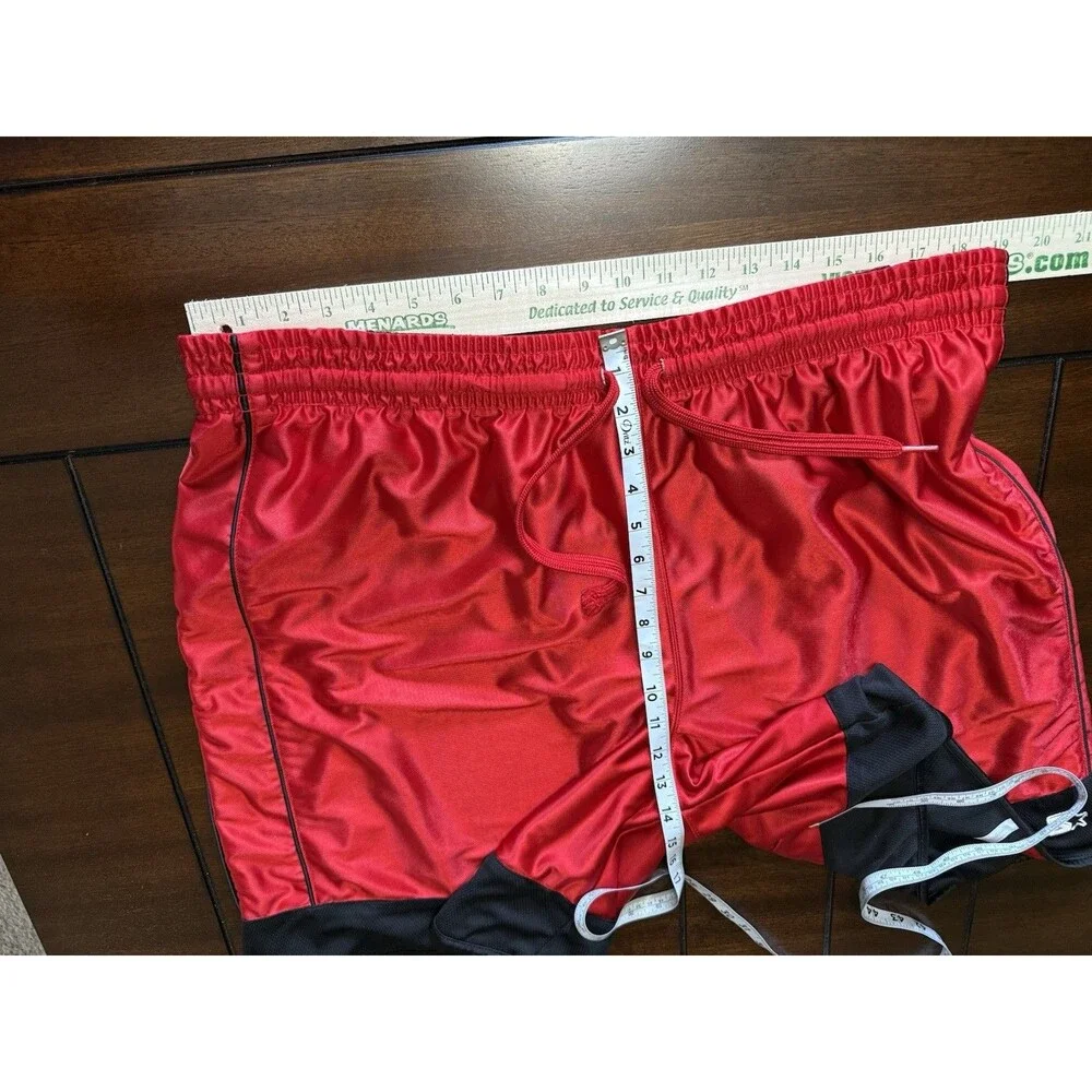🔥Vintage Y2K Starter Dazzle Shimmer Silky Basketball Gym Shorts 2XL Reversible